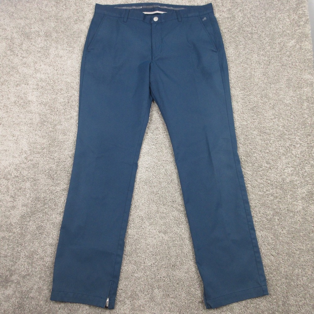 Bonobos Pants Mens 36x34 Blue Maide Golf Performance Chinos Stretch Straight‎
